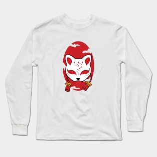 Japanese kitsune Long Sleeve T-Shirt